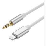 Resim WOZLO Koodmax Iphone 7 8 X Max 11 12 13 Pro Lightning To Aux Kablo Araç Müzik Kulaklık Ses Dönüştürücü 1m 