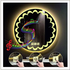 Resim GLOBAL LED MIRROR 80 Cm Günışığı Ledli Tasarım Kumlamalı Dokunmatik Bluetoothlu Buğu Önleyicili Makyaj Banyo Aynası 