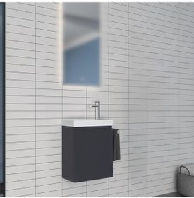 Resim Orka Ferla 40 Alt Modül + Lavabo Mat Antrasit Diğer 