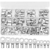 Resim Ebitda 80 Adet Bakır Kablo Pabuç Seti, 12 Boyut, Taşıma Kutusu, Yüksek İletkenlik, Geniş Kullanım Alanı 