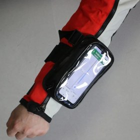 Resim Vexo V11 Telefon Tutucu Kol Çantası Ayarlanabilir Velcro Kayışlı Su Geçirmez Dokunmatik Ekran Motosiklet Uyumlu 