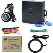 Resim Xiyu Shop Type1 Stili Araba Alarmı Araba Motoru Basma Başlat Düğmesi Rfıd Kilidi Kontak Marş Anahtarsız Giriş Başlat Durdur Immobilizer Hırsızlık Önleme Sistemi (Yurt Dışından) 