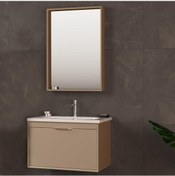 Resim Orka Clay 80 Cm Mdf Sahra Banyo Dolabı Takımı 