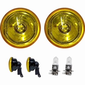 Resim ototime Sis Farı Seti Üniversal 90mm SARI 2 Adet + H3 Ampül 