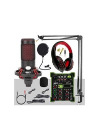 Resim Midex Cxn-30 Functional Paket-3 Stüdyo Mikrofon Ses Kartlı Mikser Kulaklık Stand 