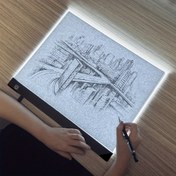 Resim LED Kopya Tahtası A2/A3/A4/A5 Üç Katmanlı Ayarlanabilir Işık Paneli Çizim Tahtası İzleme Işığı Kutusu Göz Koruma İnce Sanat Öğrencisi Boyama Severler İçin 