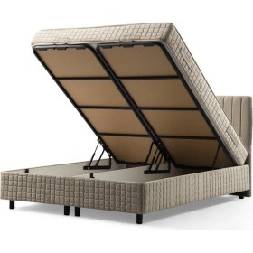 Resim Minar Safir Bazalı Karyola 140*200 - Bej 