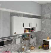 Resim Kenzlife Hazır Mutfak Packey Byz 060 180 32 Mutfak Banyo Dolabı Kapaklı Raflı 