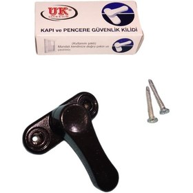 Resim 2 Adet Koyukahve Pencere Çocuk Ve Emniyet Kilidi Metal Çek Çevir 