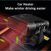 Resim Maoyaya Araba Isıtıcısı, 120w 12v Çakmaklı Taşınabilir Isıtıcı, 360 Ayarlanabilir, Hızlı Isınma, Buz Çözücü Siyah 