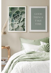 Resim 2 Parça Ahşap Çerçeve Görünümlü Mdf Tablo Seti 33x48 Cm - Model 18 - Ersy2mdfmodel18 