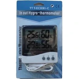 Resim Tt Technic Th060H Termometre İç Dış Sıcaklık Nem Hava Durumu Alarm 