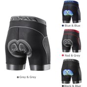 Resim Arsuxeo Erkekler Bisiklet İç Giyim Şort 5d Jel Yastıklı S Siyah 