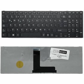 Resim Notespare Toshiba Ile Uyumlu Satellite C50-b-15v, C50-b-160, C50-b-171, C50-b-173 Notebook Klavye Siyah Tr 