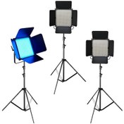 Resim Gdx 1024 W RGB Panel Led Video Işık Seti 