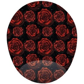 Resim Kırmızı Güller - Bilek Destekli Güllü Gül Desenli Mousepad 