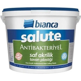 Resim Bianca Salute Antibakteriyel Saf Akrilik Tavan Boyası 3.5 Kg Beyaz 3.5 KG 
