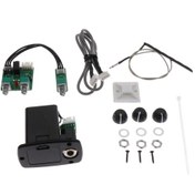 Resim Akustik Halk Klasik Gitar Parçaları Için 1 Takım Abs Gitar Pikap Siyah 