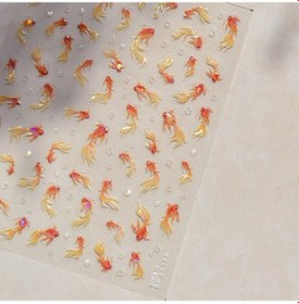 Resim Denizyıldızı Japon Balığı Denizanası Denizatı Kabarcıklar Kabuklu Okyanus Gevrek Balina Sazan Yapışkanlı Nail Art Etiketler Manikür Çıkartmaları Koyu Lacıvert 