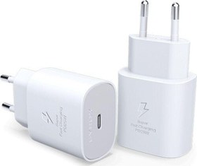 Resim Syrox Samsung Uyumlu Pd 3.0 Type-c To Type-c Kablo + 25w Adaptör Beyaz_kablosuz . 