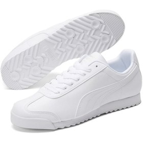 Resim Puma Roma Basic White -light Gray Erkek Spor Ayakkabı 353572 21/beyaz/45 Numara 