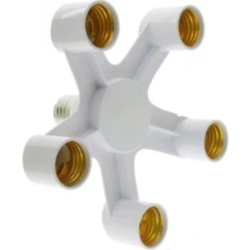 Resim Ekvator E 27 5'li Duy Duy Çoklayıcı Duy Çoğaltıcı 1 In 5 E 27 Duy Ty 