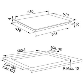 Resim Franke FMA 654 I F BK Maris İndüksiyonlu Ankastre Ocak 