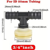 Resim Willowhaven 4 Adet Pvc Tank Bağlantı Seti 25mm Sızdırmaz Dayanıklı Hortum Adaptörü 