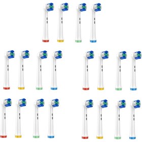 Resim Elektrikli Diş Fırçasıyla Uyumlu 20PCS Yedek Fırça Kafaları (Yurt Dışından) 