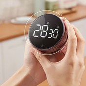 Resim ANJKFLUR 1 Adet Şık Döner Ekranlı ve LED Işıklı Mutfak Zamanlayıcı - Pişirme, Fırınlama, Spor için Pil ile Çalışan (Piller Dahil Değildir), Dayanıklı Tasarım, Anneler Günü İçin Mükemmel Hediye Fikri, Sevimli Mutfak Zamanlayıcısı 