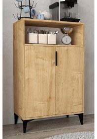 Resim 1203 Ada Çok Amaçlı Dolap , Kahve Köşesi , Kiler Dolabı , Mutfak Standı 2 Kapılı - Safir Safir 