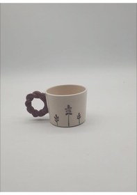 Resim Burgu Kulp Lavanta Fincan 