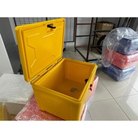 Resim Genel Markalar Motosiklet Pizza Servis Çantası Sarı 90 Litre Köşeli 