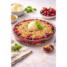 Resim PremiumPort Şık Yuvarlak Tepsi Borcam 26CM, Dayanıklı ve Kullanışlı Mutfak Gereci 