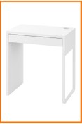 Resim Alony Home Micke Çekmeceli Çalışma Masası 73 X 50 Cm Beyaz 