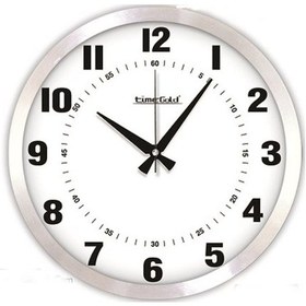 Resim Time Gold Salon Ofis Duvar Saati Metal 40 Cm Altın 