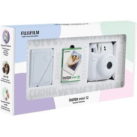 Resim Fujifilm İnstax Mini 12 Fotoğraf Makinesi + 10'Lu Film + 28'Li Mini Albüm Seti 