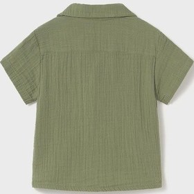 Resim Mayoral Erkek Bebek Kısakol Müslin Gömlek Yeşil 