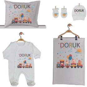 Resim Pia Baby Gl 1918 -02 Isme Özel Beşli Tulum Set 