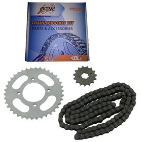 Resim MONDİAL MH125 ÖN-ARKA DİŞLİ ZİNCİR SETİ 38-15T 428H-114L CTVR 