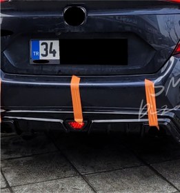 Resim Honda Civic FC5 Mugen Difüzör Uyumlu Üçgen Çakar LED Lamba - Kırmızı F1 Modlu 