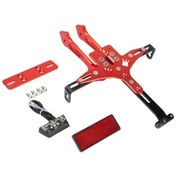 Resim Üniversal Katlanır Plakalık Kırmızı Aydınlatmalı 