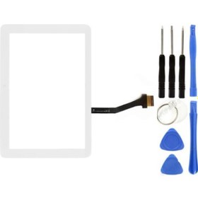 Resim Samsung Galaxy Note Gt-n8010 Uyumlu Hk Dokunmatik Beyaz + Tamir Seti 