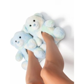 Resim Twigy Yogi Kadın Hayvanlı Panduf Mavi 36/41 