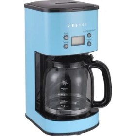 Resim Vestel Retro Filtre Kahve Makinesi Düş Mavisi 