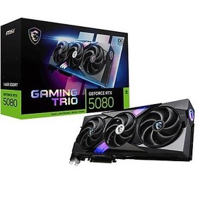 Resim MSI VGA GEFORCE RTX 5080 16G GAMING TRIO OC RTX5080 16GB GDRR7 256 B DX12 PCIE 5.0 X16 (3XDP 1XHDMI) 