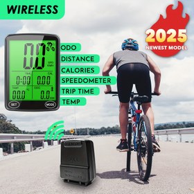 Resim 2025 Yeni Model Kablosuz Bisiklet Bilgisayarı - 6.07cm Büyük Dokunmatik Ekran, Kablosuz/Kablolu, Kolay Kurulum, Hızölçer, Mesafe Sayacı, Kalori Takipçisi, Sıcaklık Göstergesi, Pil ile Çalışan (Düğme Hücre) - Siyah, Bisiklet Aksesuarları, Şık Gadget, Dayanıklı Yapı, Bisiklet Tutkunları İçin, Noel için En İyi, Şükran Günü için Mükemmel 