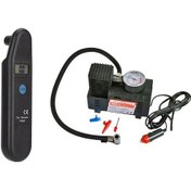 Resim 2 Li Araç Lastik Bakım Seti Kompresör + Basınç Ölçer 