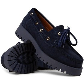 Resim Deery Kadın Hakiki Süet Lacivert Marin Loafer - 02036zlcvc01 
