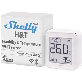 Resim Shelly H&t Gen3 Wifi Sıcaklık Ve Nem Sensörü Beyaz 